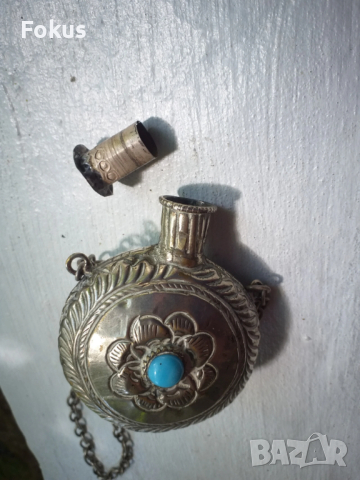 ШИШЕНЦЕ ЗА ПАРФЮМ МУСКАЛ МУСКАЛЧЕ ЗА НОСИЯ, снимка 7 - Антикварни и старинни предмети - 53519917