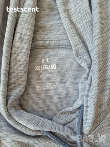 Дамски суичър Under Armour – Women’s XL – с качулка сив heather grey, снимка 3 - Суичъри - 52966027