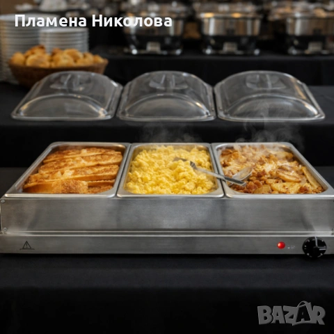 Електрически нагревател за бюфет 2 в 1 - винаги топла храна, снимка 4 - Обзавеждане на кухня - 53615204