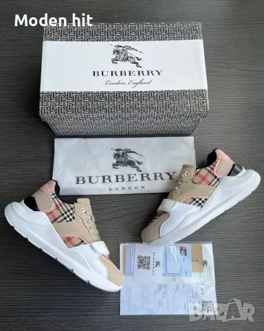 Burberry дамски маратонки висок клас реплика, снимка 1 - Маратонки - 49217239