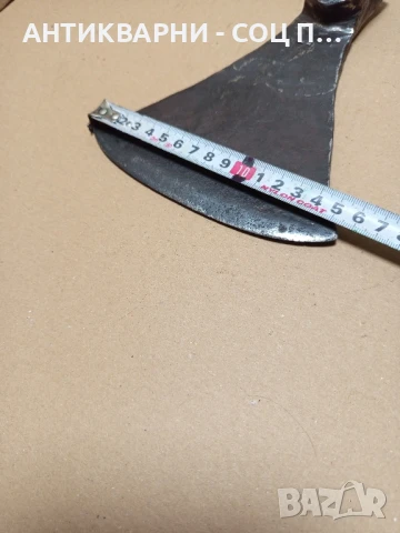 Соц Стара Ръчно Кована Мотичка Тегло 0.700кг. Номер/5/., снимка 12 - Антикварни и старинни предмети - 51184527