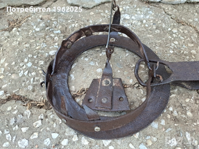 Соц Стар Ръчно Кован Капан Клюса За Животни., снимка 8 - Антикварни и старинни предмети - 51741646