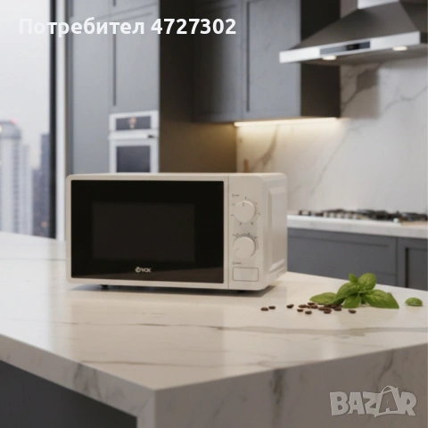 Микровълнова фурна VOX M-30, 700W, 20л с механичен таймер, снимка 2 - Микровълнови - 53593881