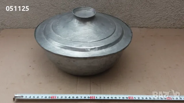 отлична кована възрожденска бакърена тенджера , снимка 2 - Антикварни и старинни предмети - 49972537