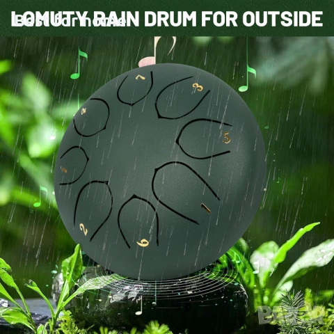 6-инчов (15 см) стоманен барабан с език - 8 ноти, настроен в до мажор, снимка 8 - Ударни инструменти - 53877542