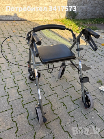 Сгъваема алуминиева проходилка ролатор за възрастни, оперирани, за трудно движещи се хора., снимка 2 - Други услуги - 52256223