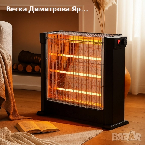 Кварцова печка LUXELL KS-2760, 2200W, 4 тръби, снимка 6 - Отоплителни печки - 52052394