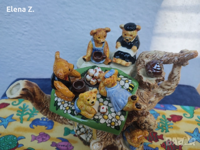 Голям подписан колекционерски чайник Paul Cardew , снимка 4 - Колекции - 52344404