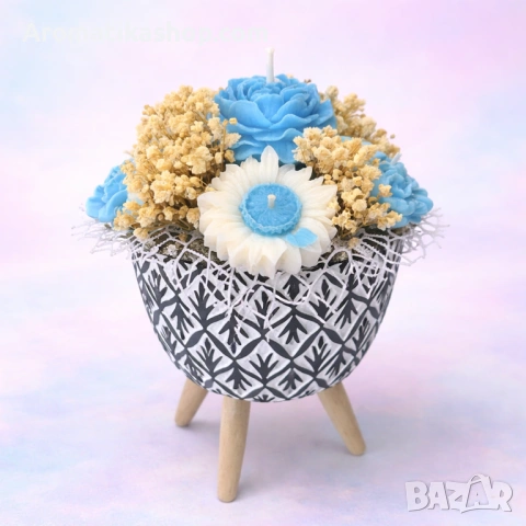 "Полярна магия" - Ароматен соев букет 