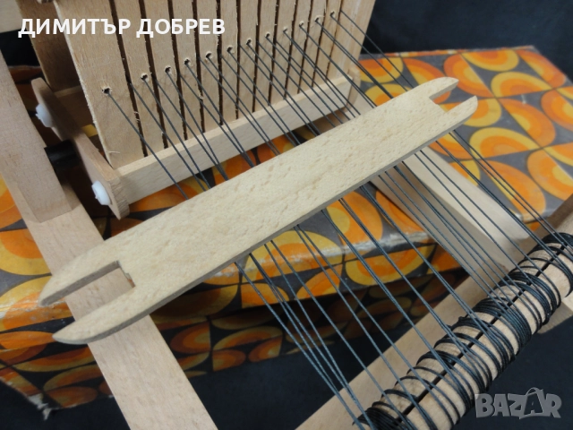 СТАРА РЕТРО СОЦ НРБ ДЪРВЕНА ИГРАЧКА ТЪКАЧЕН СТАН, снимка 6 - Колекции - 52752749