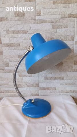 Метална унгарска лампа за бюро №25- VAS -FEMIPARI SZ.SZARVAS - Антика