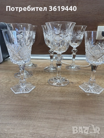 кристални чаши , снимка 3 - Чаши - 52791373