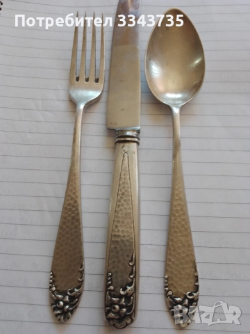 Антични или ретро сребърни прибори за хранене., снимка 2 - Антикварни и старинни предмети - 52656800