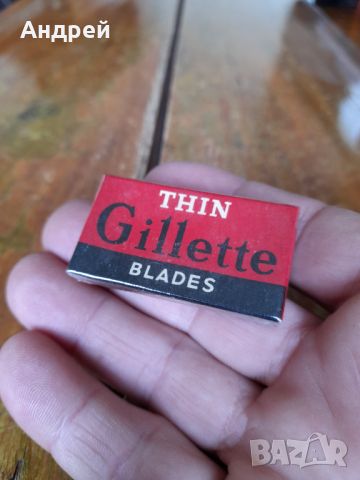 Стари ножчета за бръснене Gillette Thin #2, снимка 2 - Други ценни предмети - 46083685