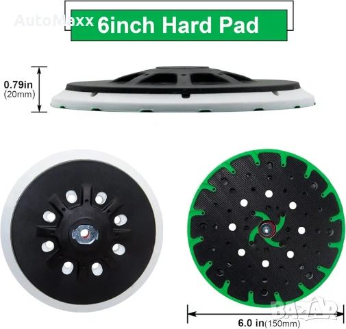 202460 ETS 150 Твърд шлифовъчен плот 6 инча 150 мм Съвместим с Festool , снимка 3 - Ъглошлайфи - 53204893