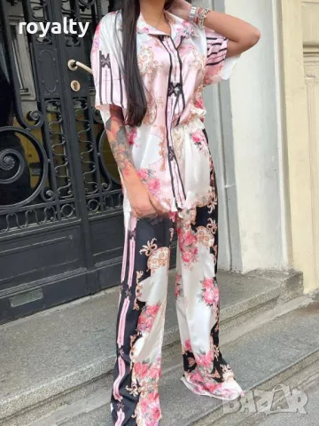 Дамски комплекти със сатен , снимка 3 - Комплекти - 50394566