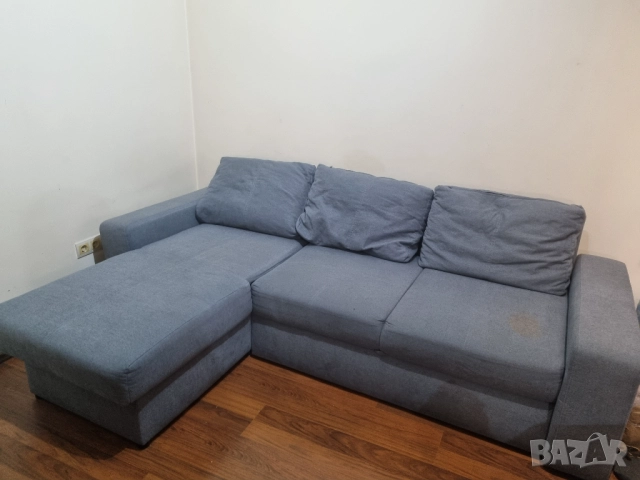 Триместен диван с лежанка и ракла (повдигащ механиьъм)