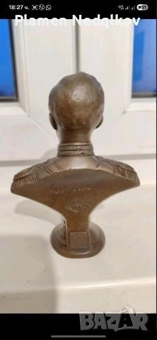 Продавам бронзов бюст на цар Николай Романов., снимка 2 - Антикварни и старинни предмети - 53067436