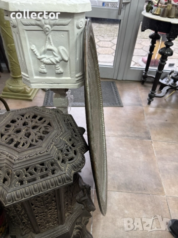 Огромна медна персийска / османска синия 19в. №7669, снимка 8 - Антикварни и старинни предмети - 52582352