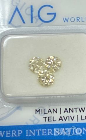 Диаманти 3 бр. 0,81 ct., снимка 3 - Пръстени - 45681642