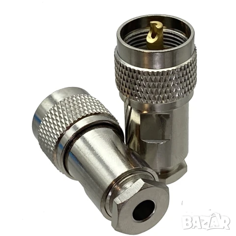 UHF / PL259 мъжки конектор подходящ за кабели RG58 LMR195 RG400 RG142