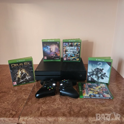 Нов XBOX ONE 1TB + 2 джойстика + 5 топ игри, PS5 PS4 PlayStation 4 5, снимка 2 - Xbox конзоли - 53465807
