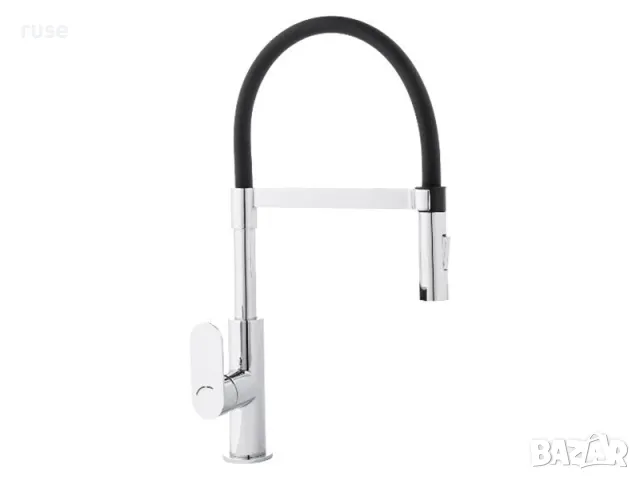НОВ! Кухненски смесител с гумен маркуч XXL