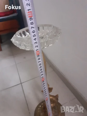 Страхотен стар салонен каминен висок пепелник - бронз, снимка 5 - Антикварни и старинни предмети - 50954386