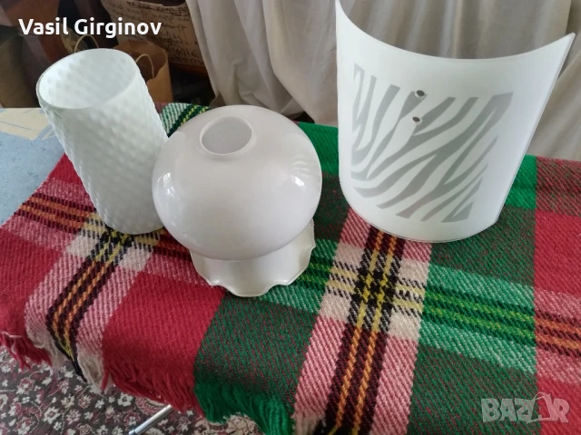 Резервни стъкла за полилей, и стенен Аплик