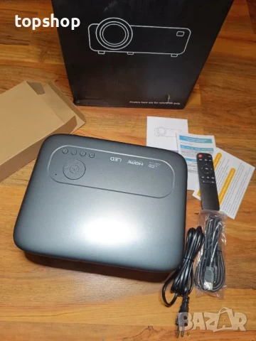 НОВ, ТЕСТВАН, ПЕРФЕКТЕН Проектор FRESHDEW, дистанционен фокус, 5G WiFi, Bluetooth, Native 1080P..., снимка 11 - Плейъри, домашно кино, прожектори - 50555953