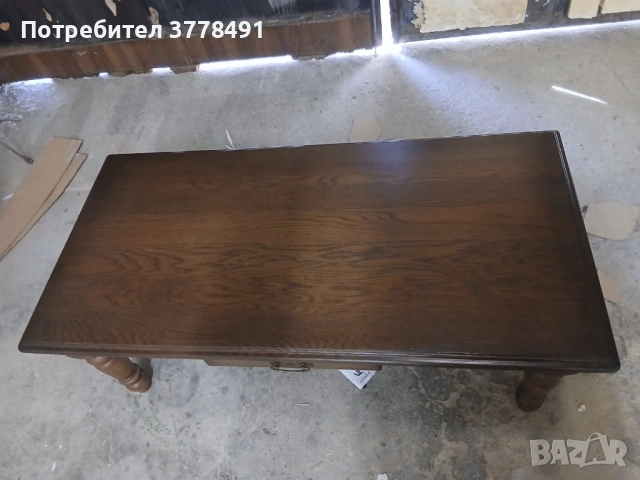 Станинна дъбова холна маса, снимка 5 - Маси - 53909782