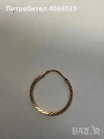 1 бр Руска златна  обица 583 , снимка 3 - Обеци - 50414426