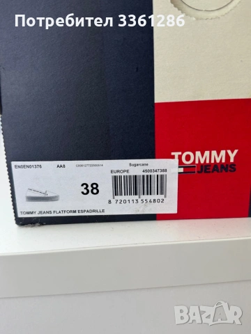 Дамски еспадрили TOMMY JEANS, снимка 3 - Дамски ежедневни обувки - 54133096
