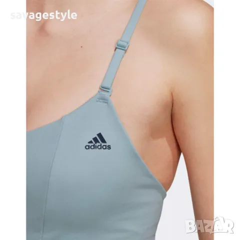 Дамски спортен потник ADIDAS Yoga Studio Light-Support Bra Grey, снимка 3 - Потници - 47420327