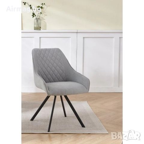 Трапезен стол Royal светло сив, снимка 2 - Столове - 45510229