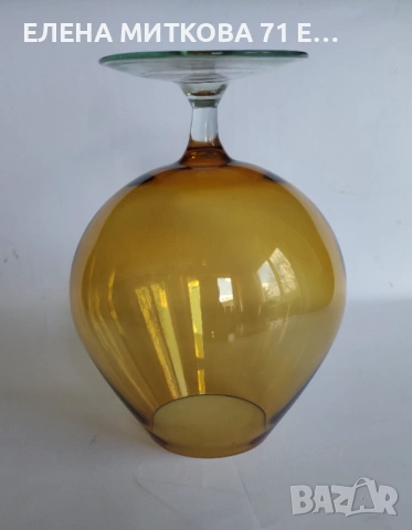 Големи чаши от цветно ръчно издухано стъкло, снимка 11 - Чаши - 53635259