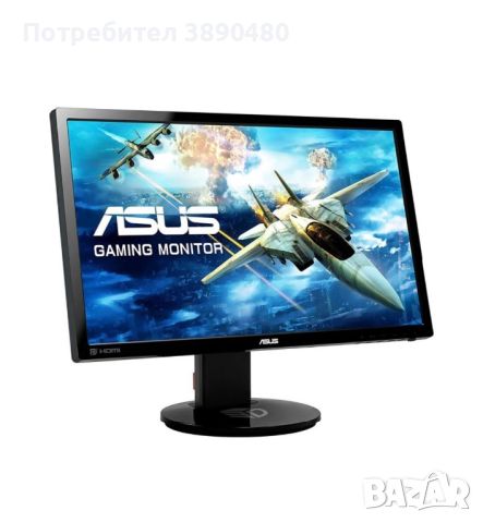 Геймърски монитор ASUS - VG248QE, 24", FHD, черен, снимка 1 - Монитори - 45322886