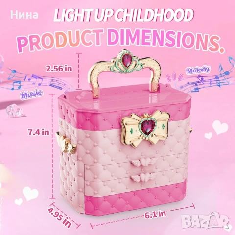 Луксозен музикален куфар с гримове за деца , снимка 6 - Рисуване и оцветяване - 53636523