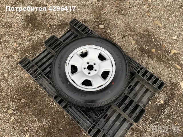 Резервна гума BRIDGESTONE + джанта 15цола 5x100 за Subaru Forester,Impreza, снимка 3 - Гуми и джанти - 48659425