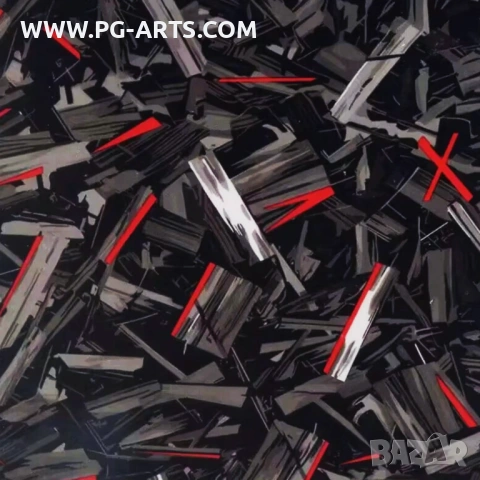 Фолио за хидрографика FORGET CARBON RED 50