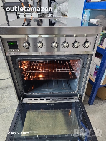 готварска печка с индукционни котлони SMEG , снимка 7 - Печки, фурни - 52580981