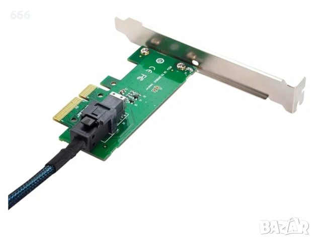 PCI-E 3.0 4.0 към SFF-8643 адаптер за карта и U.2 U2 SFF-8639 NVME PCIe SSD кабел за дънна платка , снимка 4 - Друга електроника - 53237130