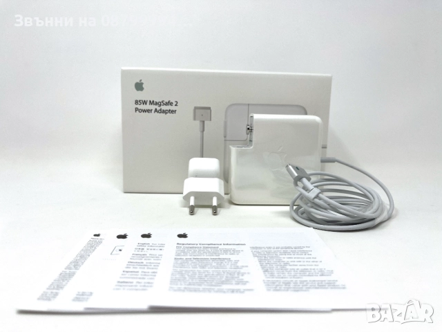   Оригинално зарядно за MacBook Air, Pro MagSafe 12 60W и 85W Макбук, снимка 4 - Оригинални зарядни - 51980037