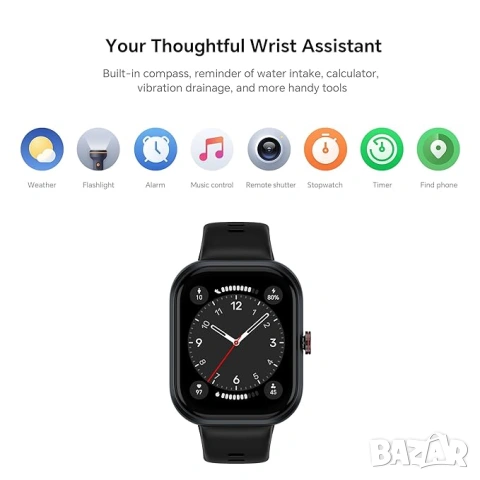Смарт часовник, HONOR, Watch Choice, черен, снимка 3 - Друга електроника - 53929928