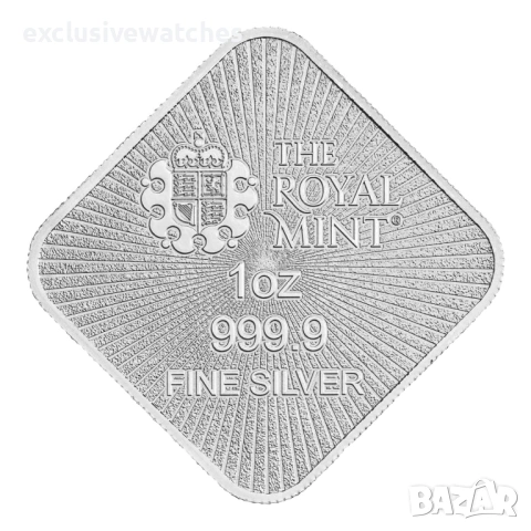 1 oz 999 чисто сребро The Royal Mint Bar - Britannia and Liberty, снимка 3 - Нумизматика и бонистика - 53368717