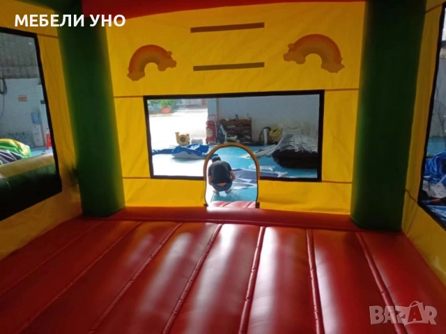 Надуваем атракцион замък с баскетболен кош и пързалка, снимка 7 - Други игри - 51526752