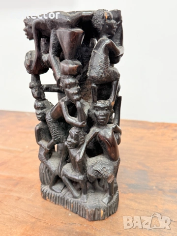 Африканска дърворезба - Дървото на живота. №7817, снимка 2 - Антикварни и старинни предмети - 53043272