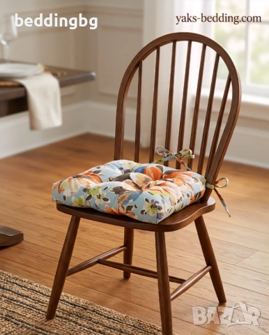 Комфортни Възглавници за Стол (Седалки) – 100% Памук | Българско Производство, снимка 4 - Възглавници - 53752740