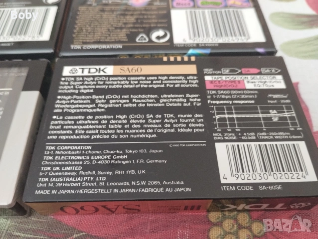 Нови аудио касети TDK SA60 , TDK SA-X60 и TDK Siding2, снимка 7 - Аудио касети - 53071180