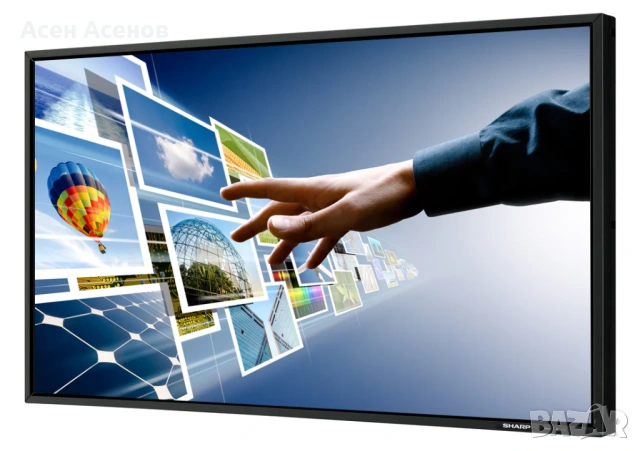 60" Sharp PN-E602 ПРОФЕСИОНАЛЕН FULL HD дисплей 24/7 | HDMI | VGA| DVI
